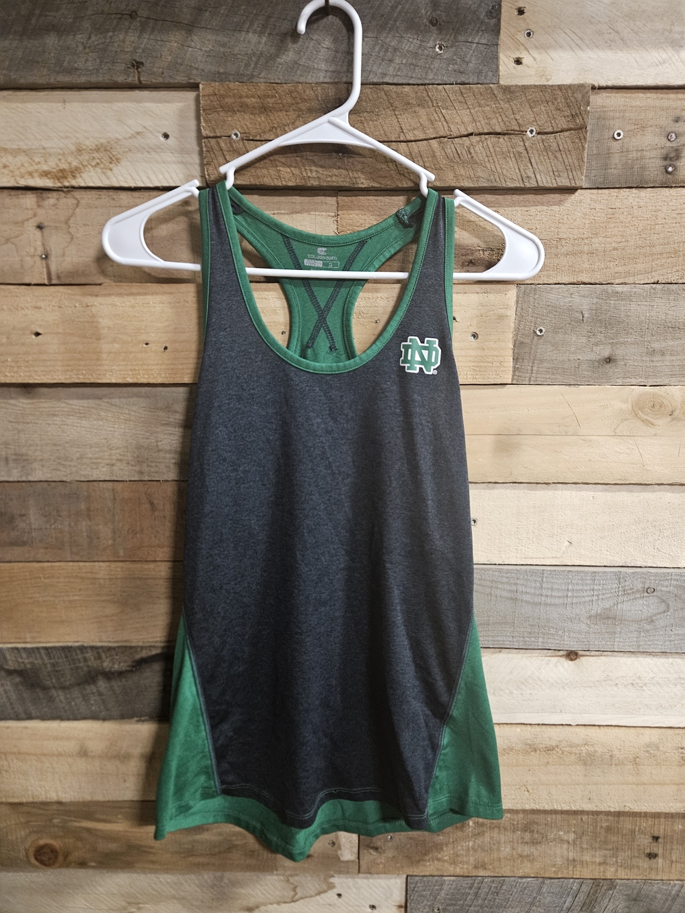 Colosseum Green & Gray Racerback Tank Top